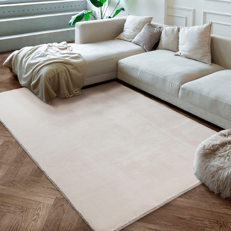 Covor de blană eco Maximo bej foarte moale și pufoasă 200x290 cm - LunaHome.ro