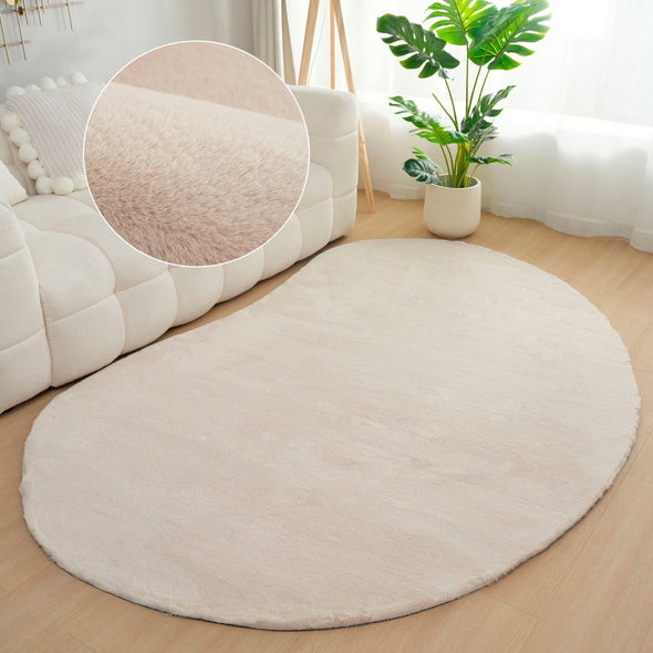 Covor de blana eco Rabbit 2 Bean bej foarte pufos 160x240 cm - LunaHome.ro