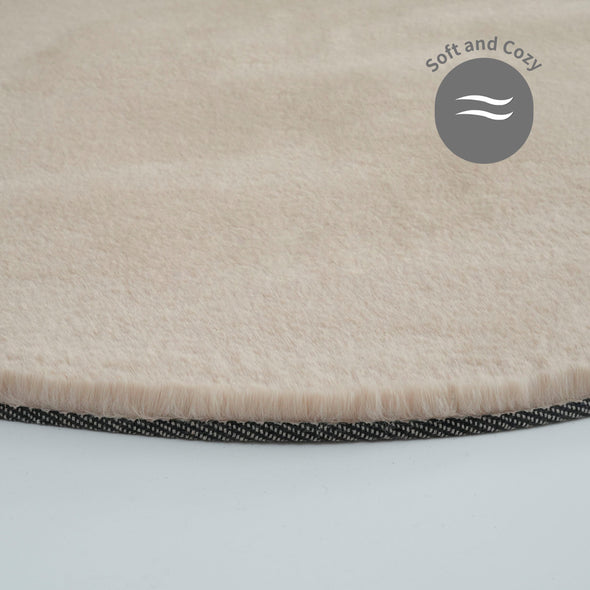 Covor de blana eco Rabbit 2 Bean bej foarte pufos 160x240 cm - LunaHome.ro