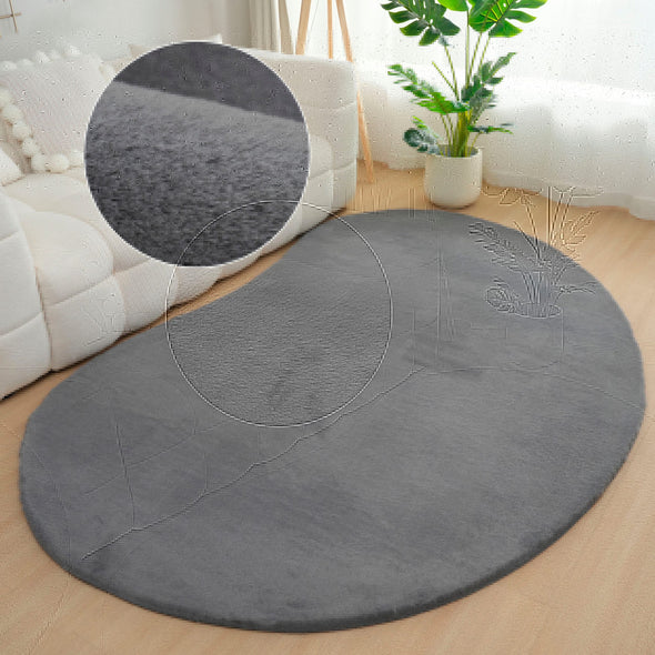 Covor de blana eco Rabbit 2 Bean gri foarte pufos 160x240 cm - LunaHome.ro