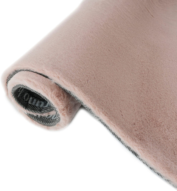Covor de blana eco Rabbit 2 Bean roz foarte pufos 160x240 cm - LunaHome.ro