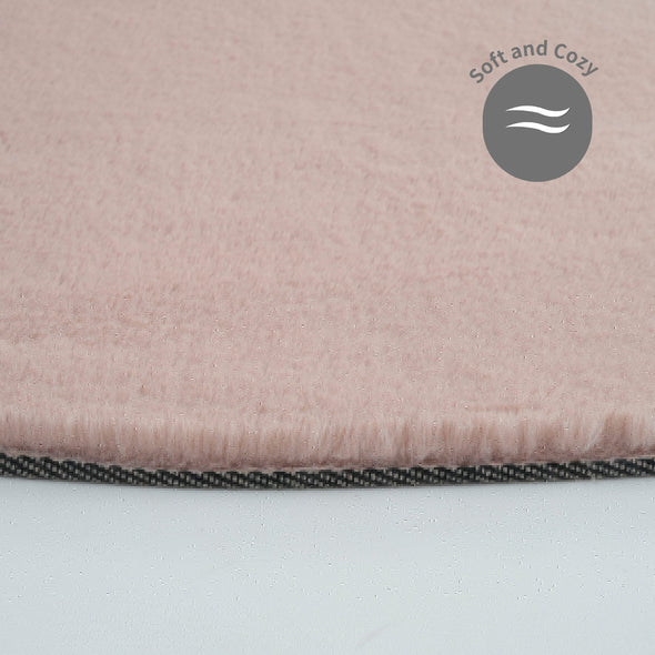 Covor de blana eco Rabbit 2 Bean roz foarte pufos 160x240 cm - LunaHome.ro