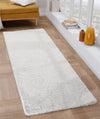 Covor de blană eco »Rabbit« cu textura de blana de iepure, alb 80x250 cm - LunaHome.ro