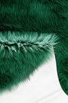 Covor de blana eco »Valeria« foarte moale si pufos, verde 65x180 cm - LunaHome.ro