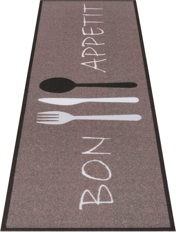 Covor de bucătărie ”Bon Appetit” subtire antiderapant, 50x150 cm - LunaHome.ro