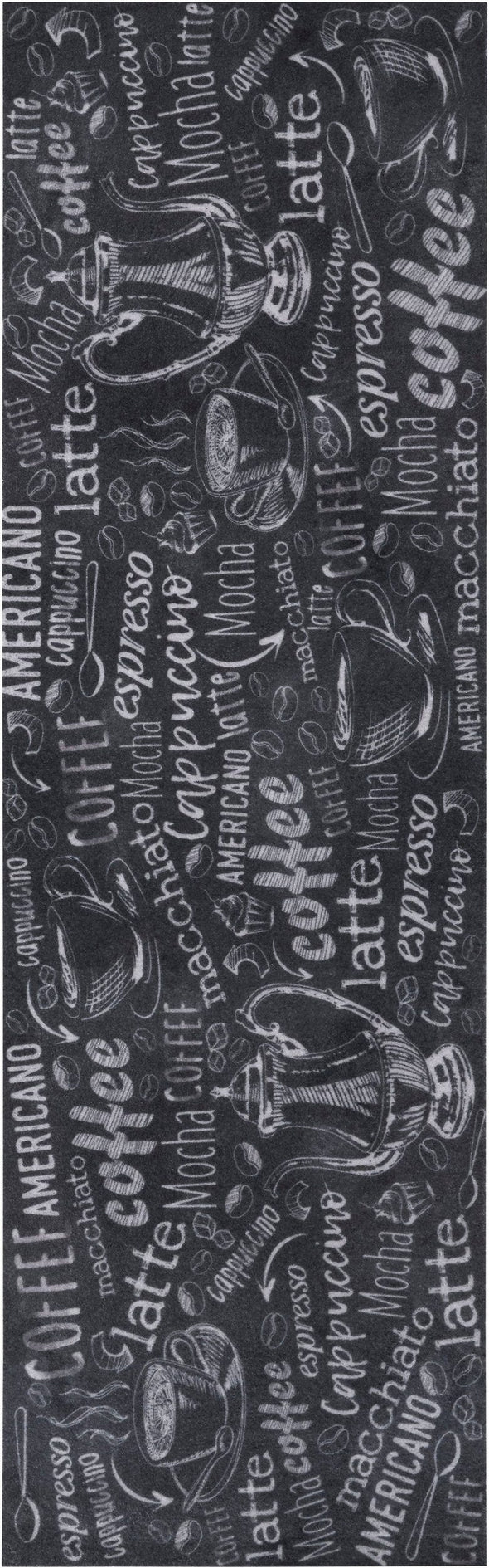 Covor de bucătărie ”Wild coffee” subtire antiderapant, 50x150 cm - LunaHome.ro