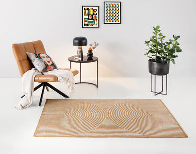 Covor din iută Naturala lucrat manual 200x290 cm - LunaHome.ro