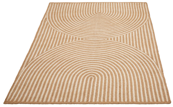 Covor din iută Naturala lucrat manual 200x290 cm - LunaHome.ro