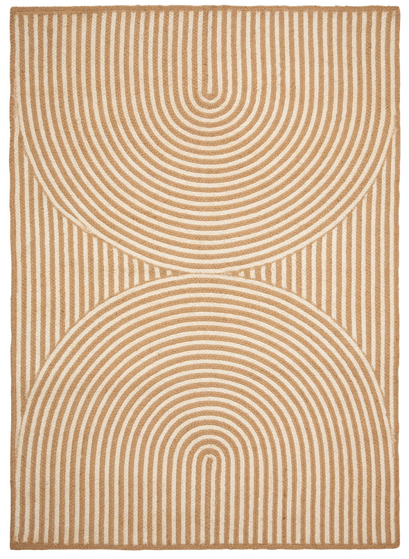 Covor din iută Naturala lucrat manual 200x290 cm - LunaHome.ro