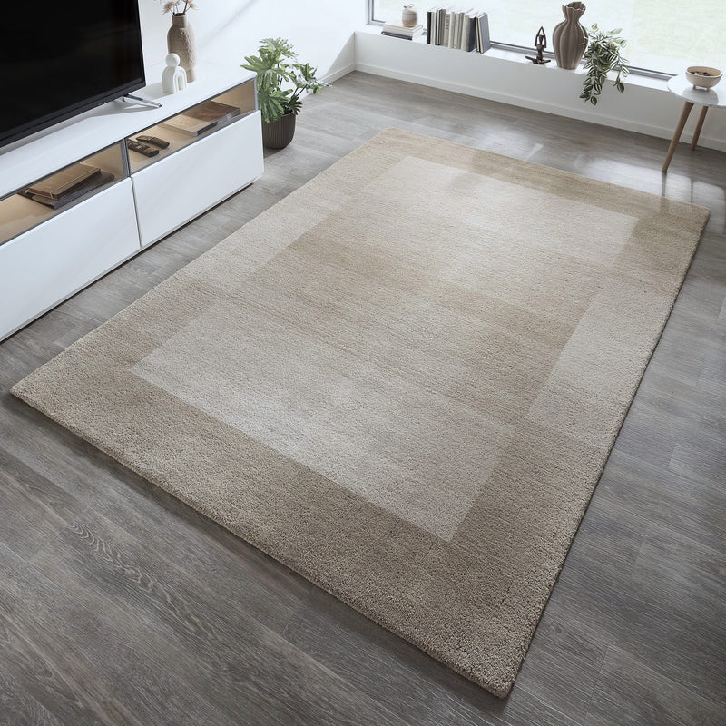 Covor din lână Gabbeh Super bej cu model degradee 160x230 cm - LunaHome.ro