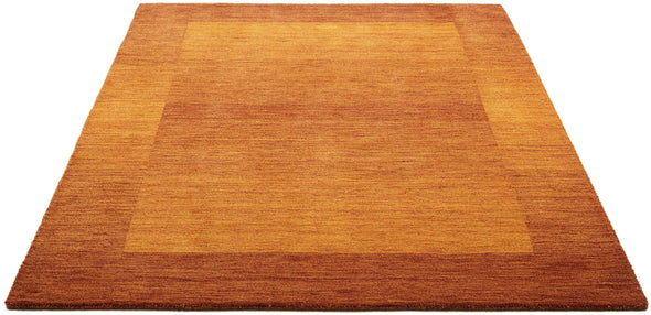 Covor din lână Gabbeh Super ruginiu cu model degradee 200x200 cm - LunaHome.ro
