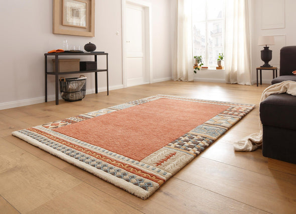 Covor din lână Nuno realizat manual culoare terra 240x320 cm - LunaHome.ro