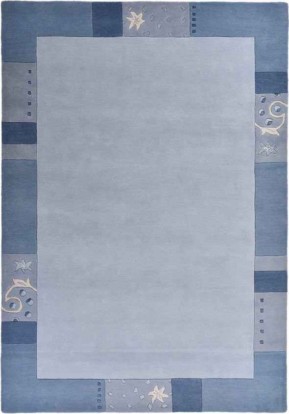 Covor din lână »Royal Ganges« cu design modern, albastru 120x180 cm - LunaHome.ro