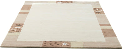 Covor din lână »Royal Ganges« cu design modern bej 200x200 cm