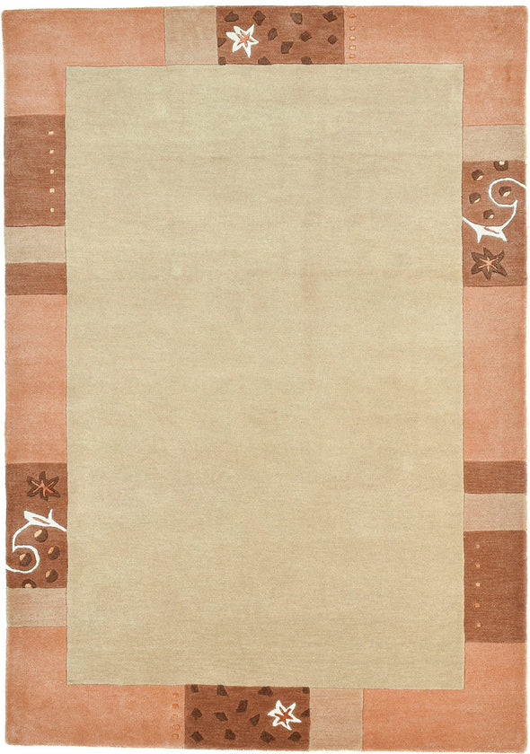 Covor din lână »Royal Ganges« cu design modern crem 60x90 cm - LunaHome.ro