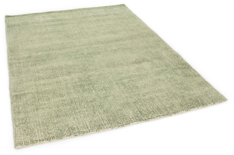 Covor din lână si viscoză Groove TOM TAILOR verde deschis 65x135 cm