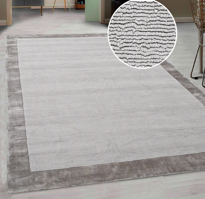 Covor din viscoza Shirley Light gri argintiu 120x180 cm - LunaHome.ro