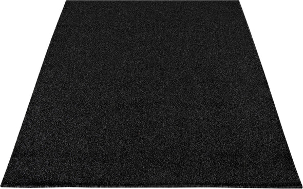 Covor frisee cu fir scurt MALAGA negru, 120x170 cm - LunaHome.ro