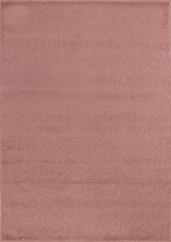 Covor frisee cu fir scurt MALAGA roz 160x220 cm - LunaHome.ro