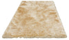 Covor gros si pufos »Glossy 411« auriu, potrivit pe podele incalzite, 80x150 cm - LunaHome.ro