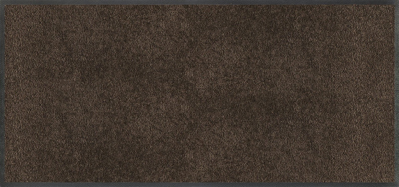 Covor lavabil antiderapant cu cauciuc Espresso maro 35x75 cm