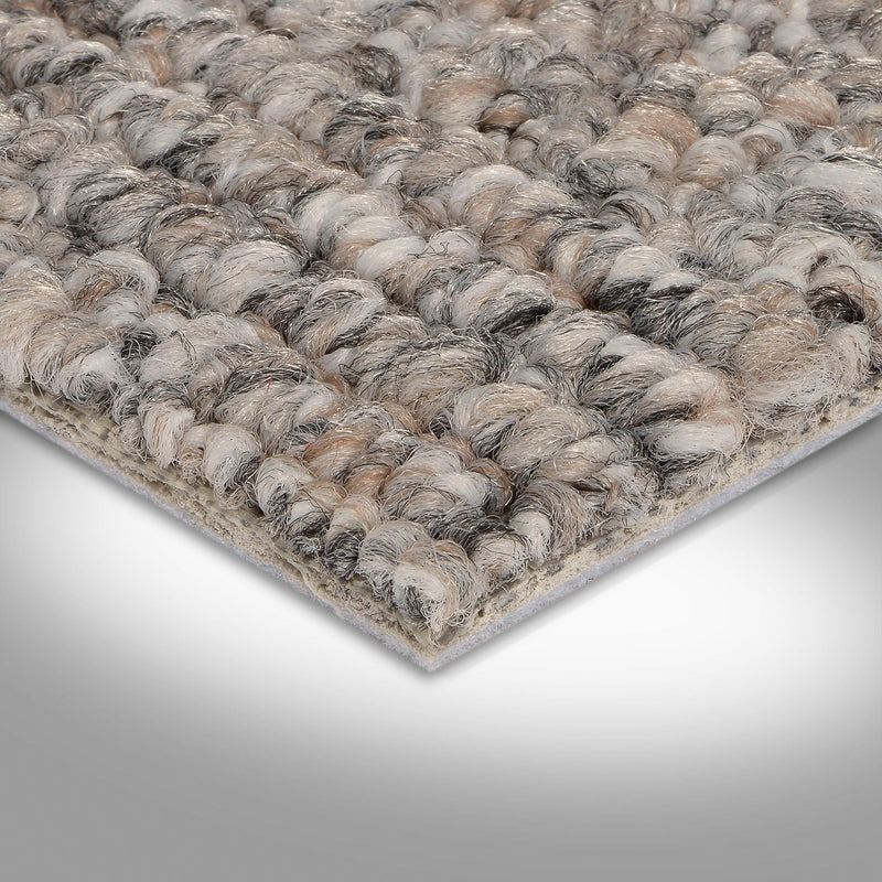 Covor mochetă Alaska cu tesatura cu noduri gri deschis, 200x200 cm - LunaHome.ro