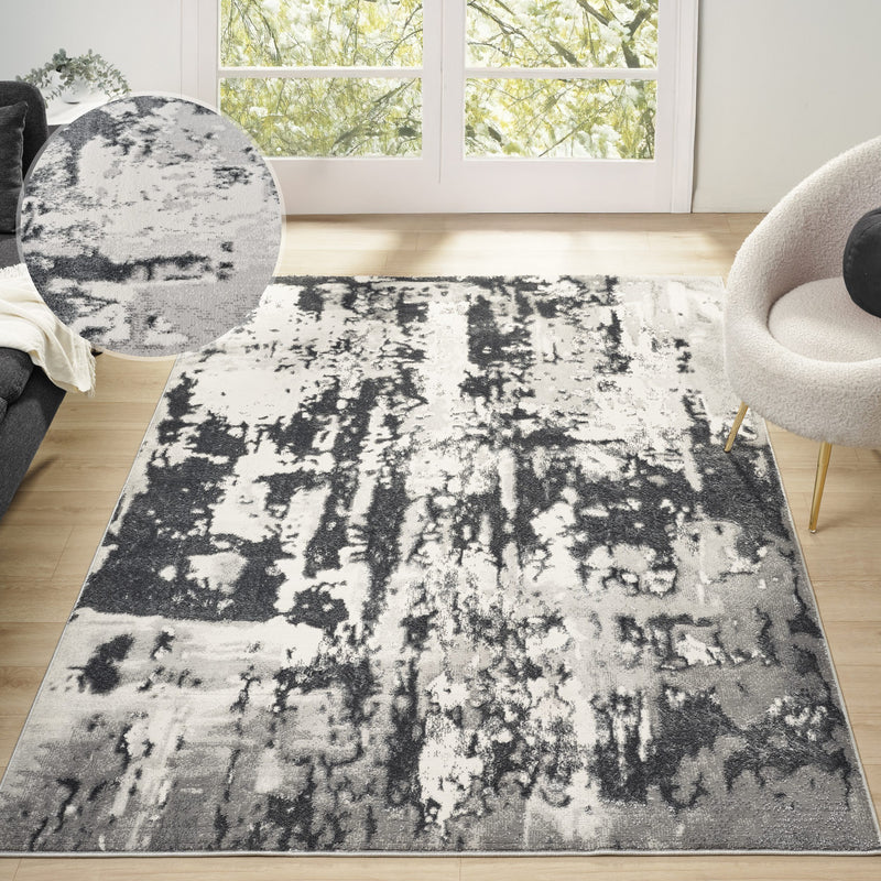 Covor modern Miaja cu aspet vintage gri 160x230 cm - LunaHome.ro