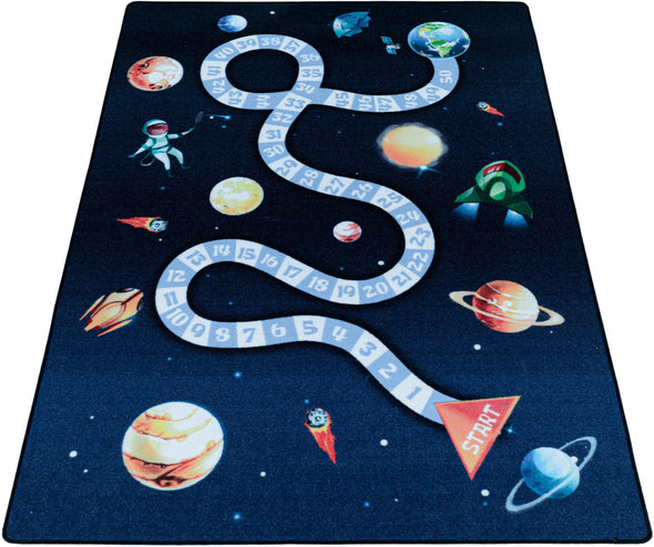Covor pentru copii PLAY Univers albastru 100x150 cm - LunaHome.ro