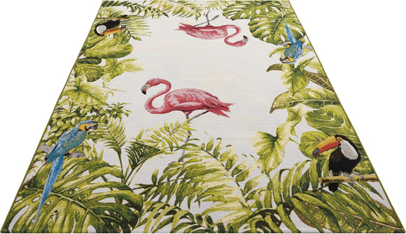 Covor pentru interior si exterior ”Tropical Birds” 160x235 cm - LunaHome.ro