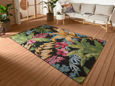 Covor pentru interior si exterior ”Tropical Flowers” 200x285 cm - LunaHome.ro