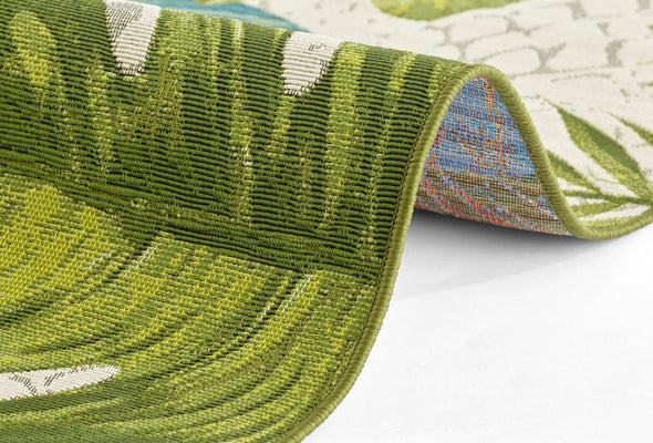 Covor pentru interior si exterior ”Tropical Leaves” 120x180 cm - LunaHome.ro