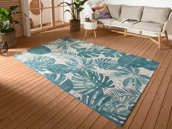 Covor pentru interior si exterior ”Tropical Leaves” 240x340 cm - LunaHome.ro