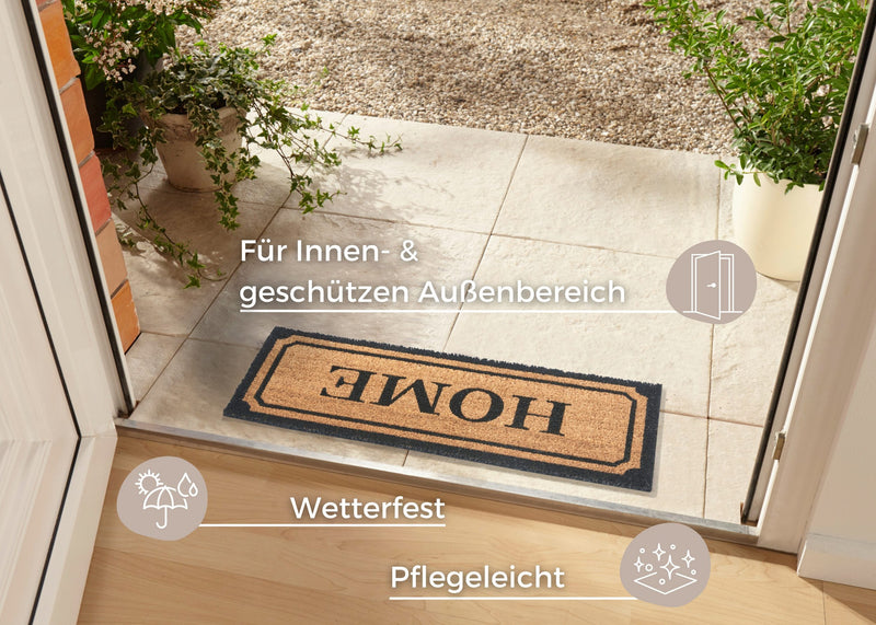 Covor preș de intrare din fibra de cocos Home 70x27 cm - LunaHome.ro