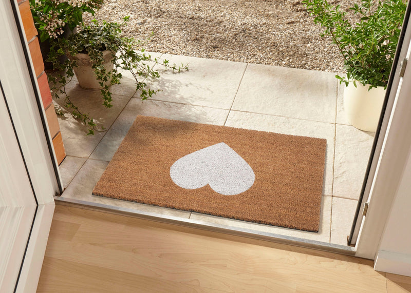 Covor preș de intrare din fibra de cocos Inimă 75x45 cm - LunaHome.ro