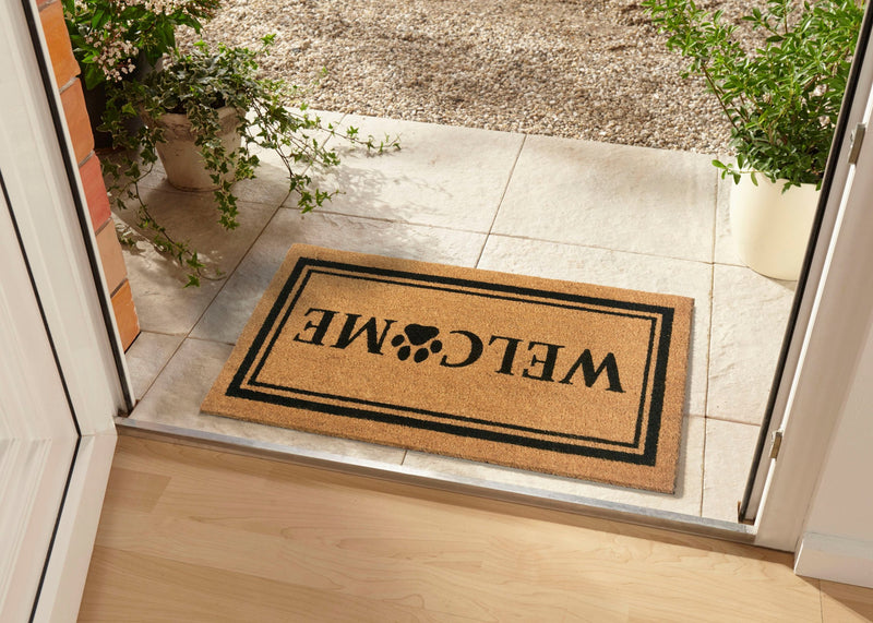 Covor preș de intrare din fibra de cocos Welcome 75x45 cm - LunaHome.ro