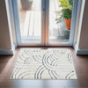 Covor pufos Cadie cu model boho crem-gri 60x90 cm - LunaHome.ro