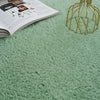Covor pufos Cali Bean verde din microfibra 110x170 cm - LunaHome.ro