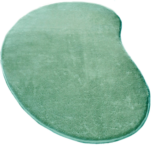 Covor pufos Cali Bean verde din microfibra 110x170 cm - LunaHome.ro