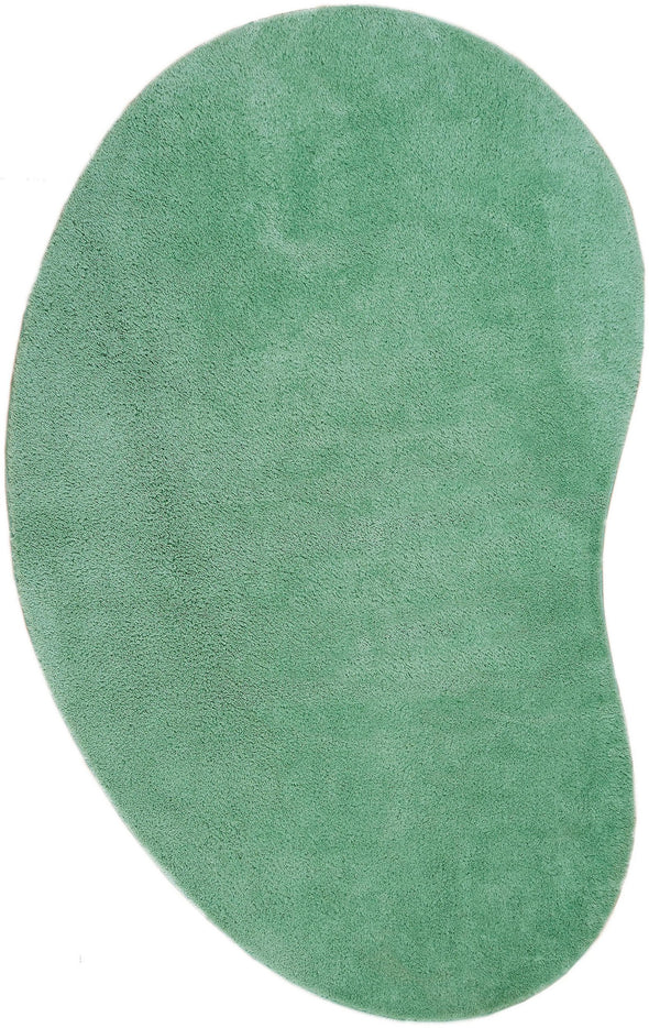Covor pufos Cali Bean verde din microfibra 110x170 cm - LunaHome.ro