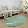 Covor pufos Cali Bean verde din microfibra 110x170 cm - LunaHome.ro