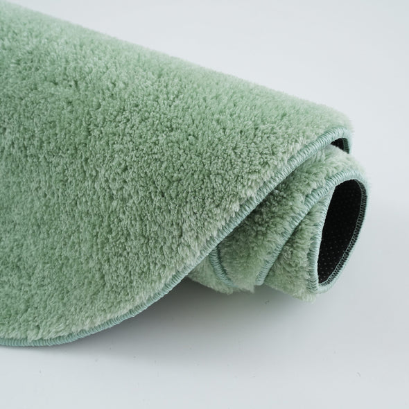 Covor pufos Cali Bean verde din microfibra 110x170 cm - LunaHome.ro