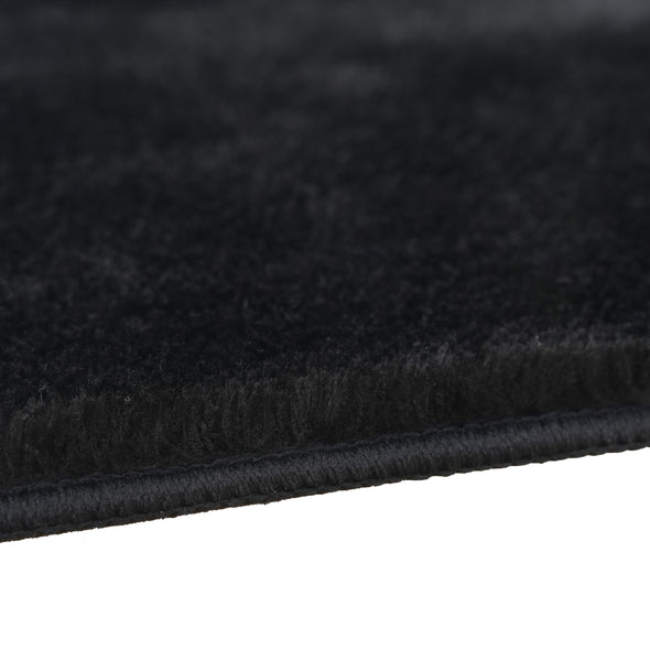 Covor traversa pufos Cali negru din microfibra 40x60 cm - LunaHome.ro
