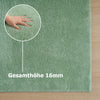 Covor pufos Cali verde din microfibra 180x230 cm - LunaHome.ro