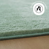 Covor pufos Cali verde din microfibra 180x230 cm - LunaHome.ro