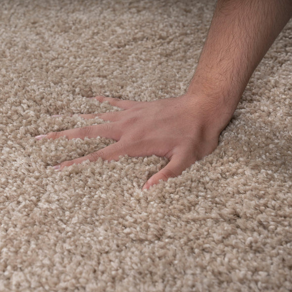 Covor pufos »Shaggy soft« potrivit pentru podele incalzite, bej 120x180 cm - LunaHome.ro