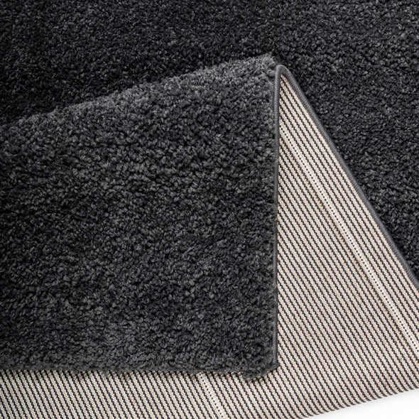 Covor pufos »Shaggy soft« potrivit pe podele incalzite, gri inchis 160x230 cm - LunaHome.ro