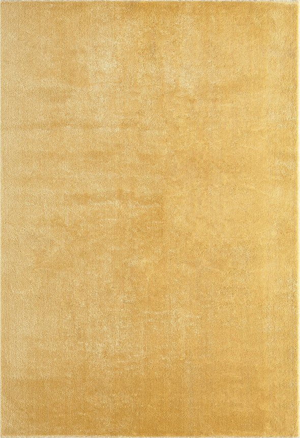 Covor pufos antiderapant Arabell galben auriu 60x110 cm - LunaHome.ro