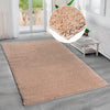 Covor pufos si moale »Shaggy soft« bej nisip 70x140 cm