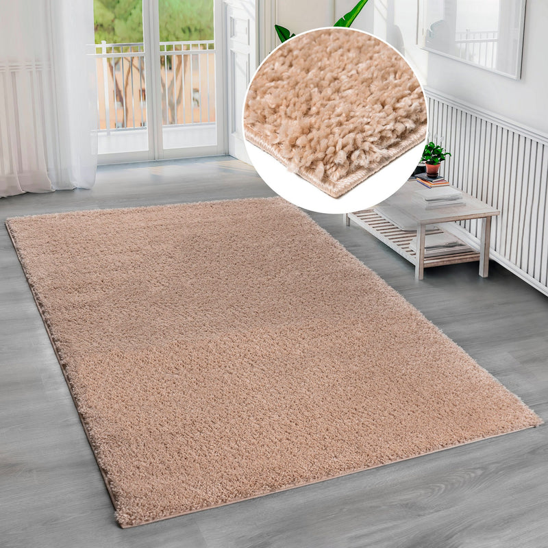 Covor pufos si moale »Shaggy soft« bej nisip 160x230 cm - LunaHome.ro