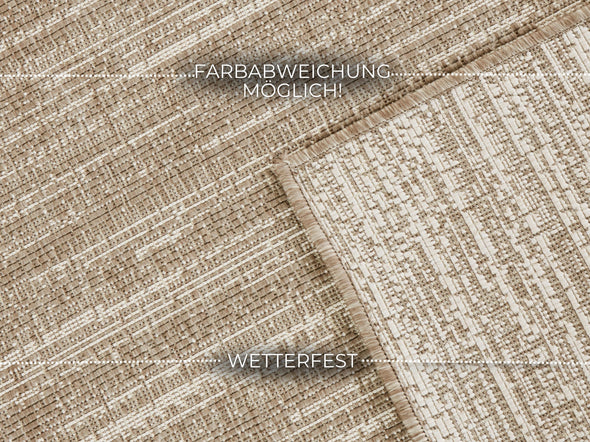 Covor reversibil Mèlange pentru interior si exterior maro 240x320 cm - LunaHome.ro